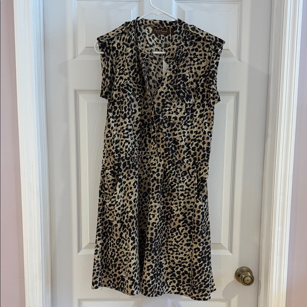 Speed Control Animal Print Midi Dress